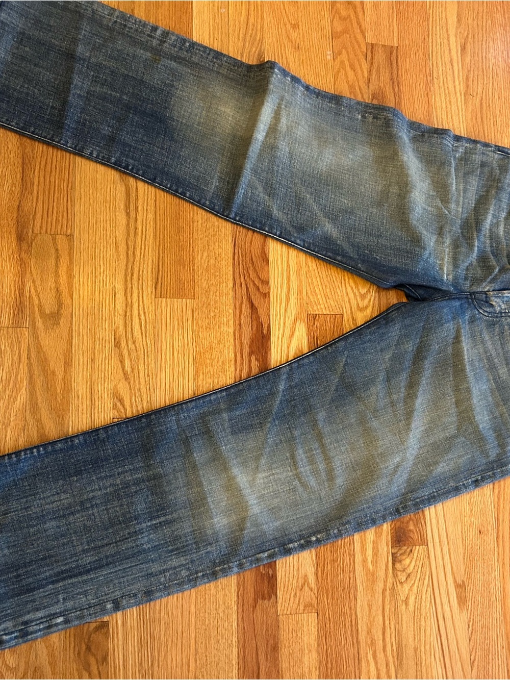 Diesel Men's Faded Blue Straight Jeans